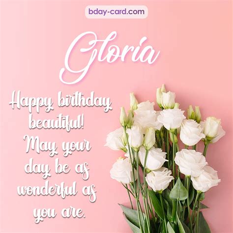 Birthday Images For Gloria 💐 — Free Happy Bday Pictures And Photos