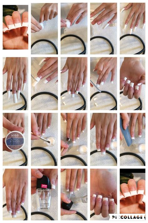 Step By Step To How To Do Your Own Acrylics French Tip Nails Disclaimer