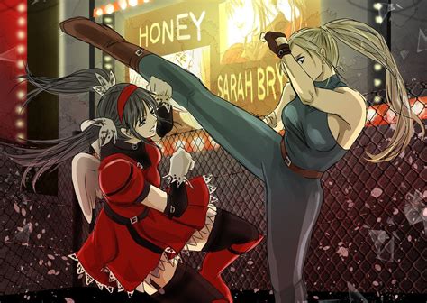 Honey Of Fighting Vipers Vs Sarah Of Virtua Fighter By Hayame 82