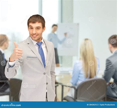Businessman Showing Thumbs Up Stock Photo Image Of Human Expression