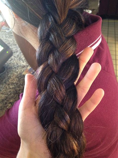 This is great hairstyle for long hair. 4 piece braid! Love it! (With images) | 4 strand braids, 4 piece braid, Hair makeup
