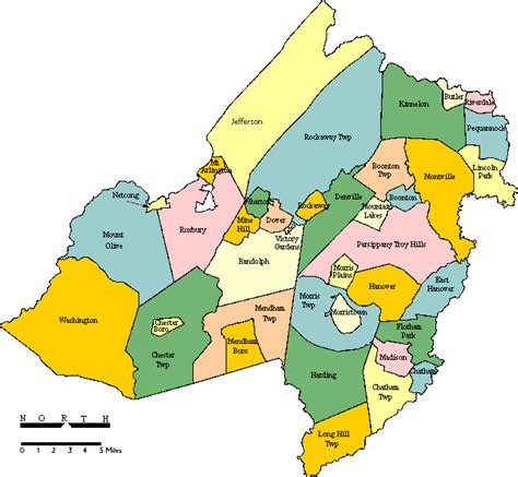 Morris County Map Color 2018