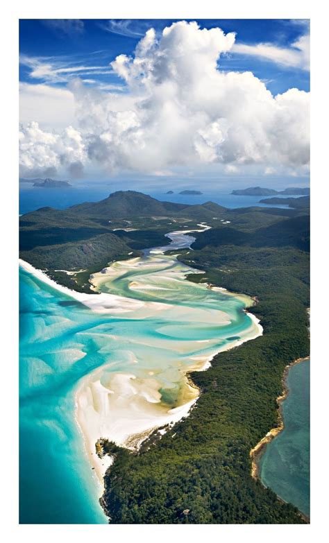 Aerial Picture Of The Whitehaven Beach Hamilton Island Beaches In