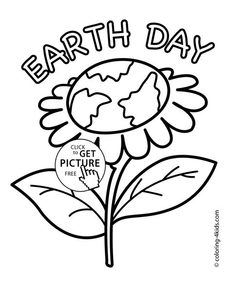 Help educate the children about what they can do to help our environment and save our way of life. Earth Day flower coloring pages for kids today, printable ...