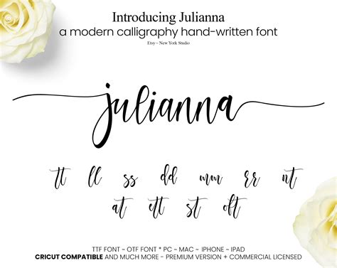 Digital Prints Art And Collectibles Prints Calligraphy Font Instant