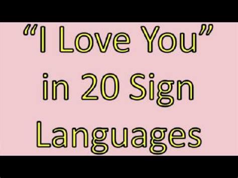 We'll start by looking at the most having trouble staying on track? 20 ways to Say I Love You In Sign Language - Sign Language ...