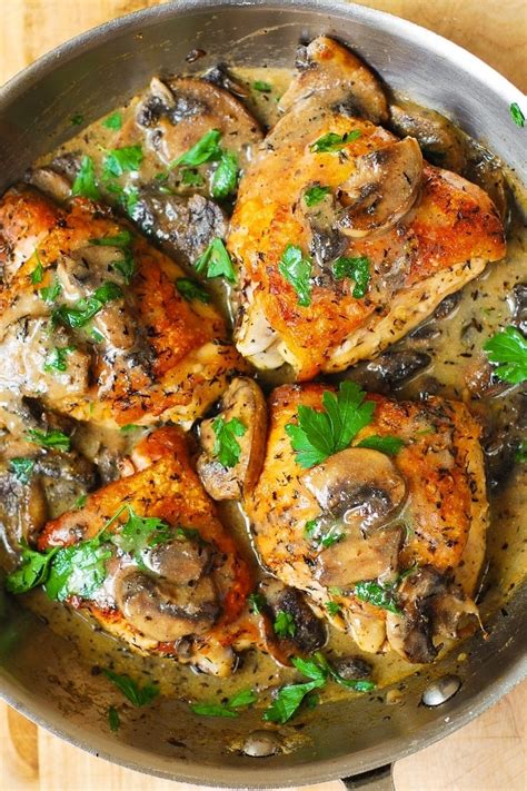 This recipe is all about. The Best Chicken Thighs Mushroom soup - Home, Family ...