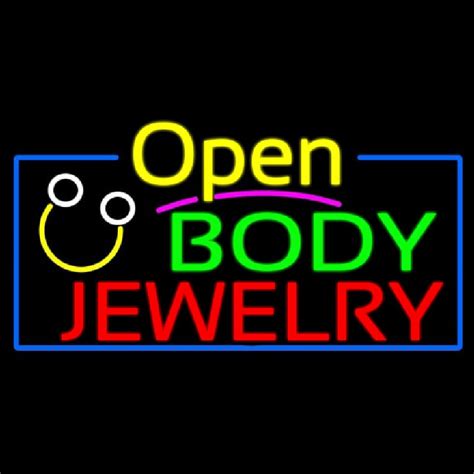 Custom Body Jewelry With Logo Open Neon Sign Usa Custom Neon Signs