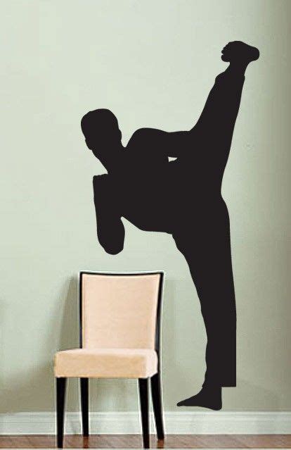 Vinyl Wall Decal Sticker Karate Kick 224 Etsy Vinyl Wall Art Decals Wall Decal Sticker