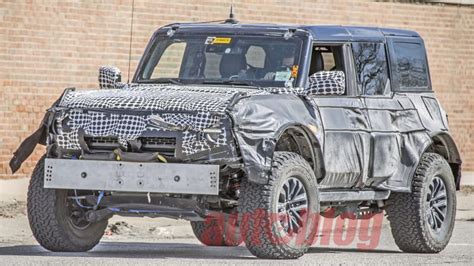 Ford Bronco Warthog Front End Partially Revealed In New Spy Photos