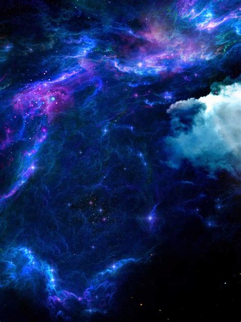 Free Download Blue Nebula Wallpaper Hd Blue Outer Space Stars