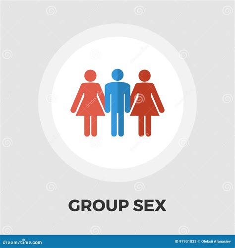 Group Sex Flat Icon Stock Vector Illustration Of Couple 97931833