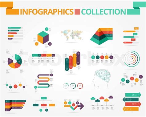 Infografik Zeitstrahl Mustervorlage Vektorgrafik Colourbox