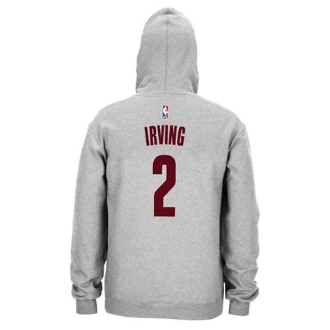 Mens Cleveland Cavaliers Kyrie Irving Adidas Gray Name And Number