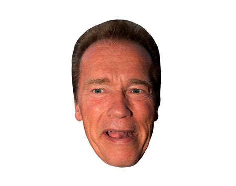 Arnold Schwarzenegger Vip Celebrity Cardboard Cutout Face Mask