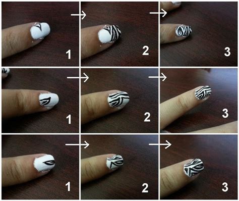 Zebra Stripe Nail Art · How To Paint An Animal Print Nail · Beauty On