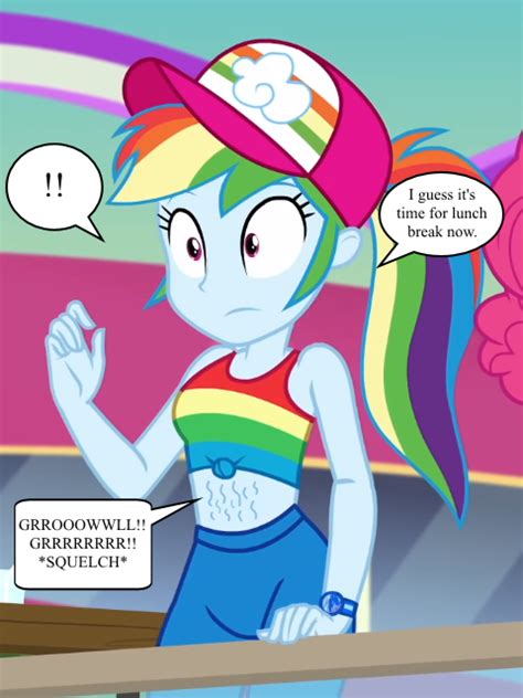 Mlpeg Rainbow Dash Stomach Growl In The Cruise By Ga3758 On Deviant On