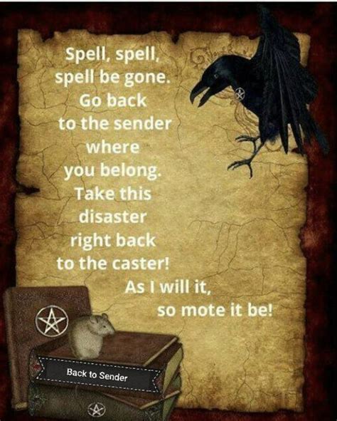 Return To Sender Spell Wiccan Spell Book Spells Witchcraft Spelling