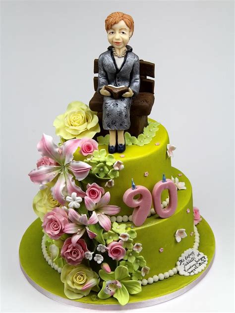 90th Birthday Cake Decorated Cake By Beatrice Maria Cakesdecor