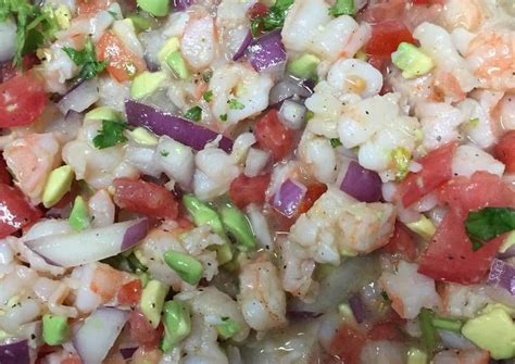 Cool and tasty shrimp ceviche recipe, shrimp served with chopped red onion, chile, cilantro, cucumber, avocado with lemon and lime juices. Zesty Lime Shrimp & Avocado Ceviche | Recipe | Ceviche ...