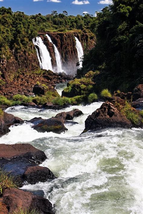 Iguassu Falls Argentina And Brazil Stock Image Image Of Nature