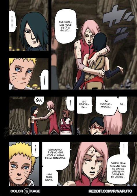 Naruto Gaiden capitulo 10 Sarada realmente é filha de Sakura uma filha