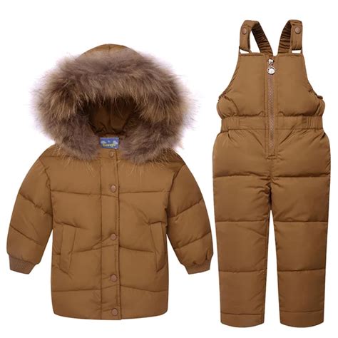 Winter Infant Boy Clothes Set 1 3y Baby Solid Feather Down Jacket