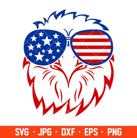 American Eagle Sunglasses Svg Th Of July Svg Patriotic Svg Independence Day Svg USA Svg