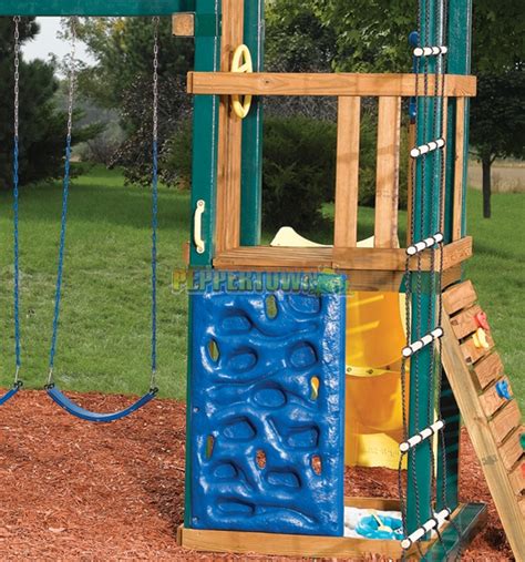 Playground Climbing Wall Panel Blue By Peppertown