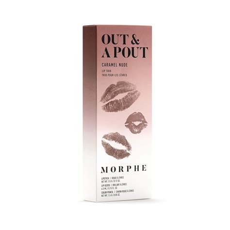 Morphe Out A Pout Caramel Nude Lip Trio Coffret Cadeau Liquid