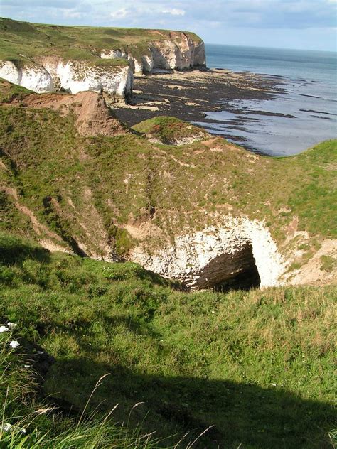 Flamborough Head View Over Pigeon Crater To Selwicks Bay Anne Logie