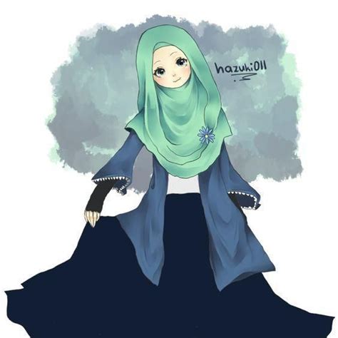 Wanita Bercadar Gambar Kartun Muslimah Cantik Dan Imut 75 Gambar
