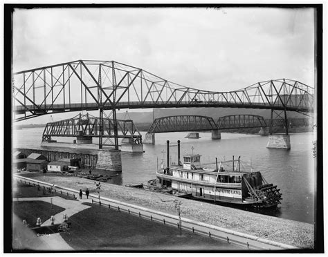 Bridge Over The Mississippi Winona Minnesota 1898 Minnesota