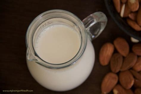 Oats generally require about 6 times less water than almonds to make. Creamy Delicious Almond Milk - Just Glowing with Health