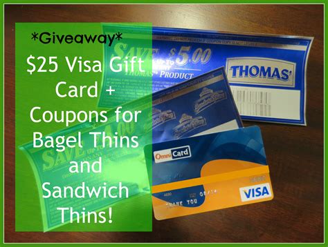 Giveaway 25 Visa T Card Giveaway Sandwich Thins And Bagel Thins