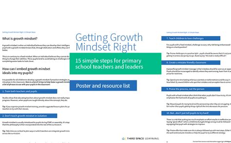 Free 15 Step Guide To Getting Growth Mindset Right