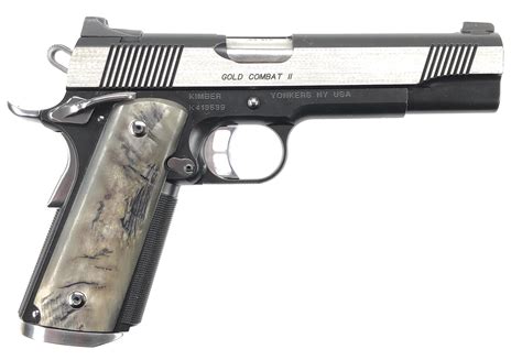 Lot Kimber Gold Combat Ii 1911 Custom Shop 45 Acp Pistol