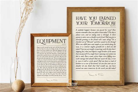 Equipment Poem By Edgar Guest Poster Print Poetry Wall Art Etsy