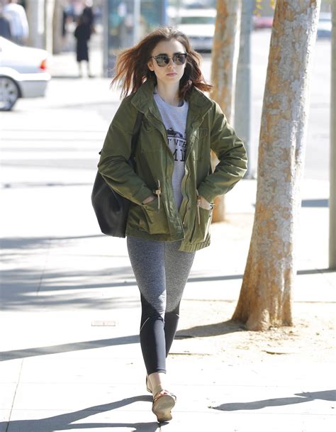 Lily Collins Heading To A Gym In Los Angeles 04162017 Hawtcelebs