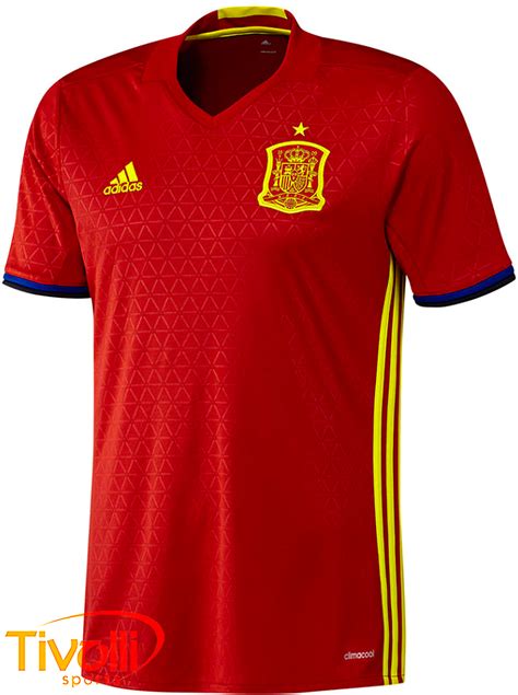 Camisa Infantil Espanha Adidas Vermelha 2018 Copa Do Mundo Rússia