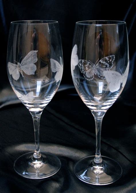 Butterfly Wine Glasses By Victorialucydesigns On Etsy 6000