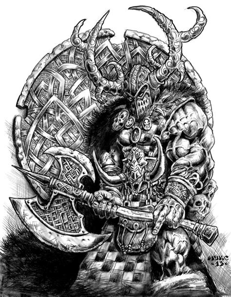 Slaine Mac Roth By Vikingmyke On Deviantart Scary Art Warrior