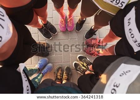 Top View Feet People Standing Circle Stock Photo Edit Now Shutterstock