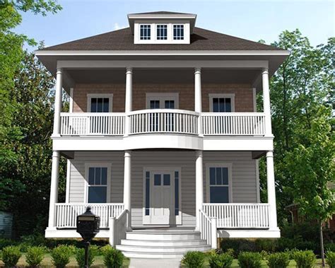 Northwest House Plan With Stacked Porches And Flex Space 50141ph