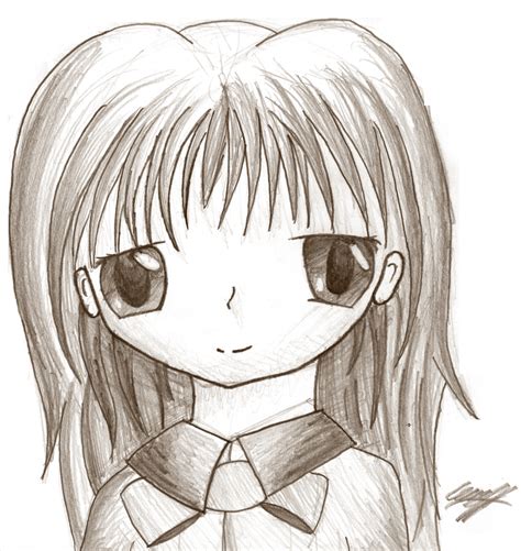 Anime Pencil Sketch By Lewis H On Deviantart