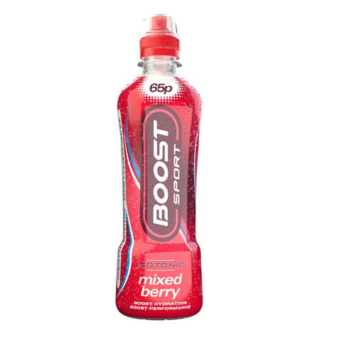 Boost Sport Energy Drink Mixed Berry 500ml 65p 12 Pack
