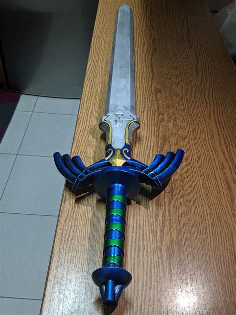 Zelda Master Sword Fan Made 11 Replica Prop Or Display 110cm Etsy Uk