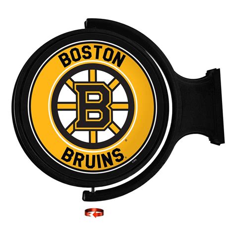 Boston Bruins Original Round Illuminated Rotating Wall Sign