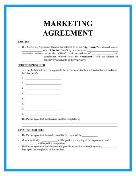 Simple Marketing Contract Free 13 Sample Marketing Consulting