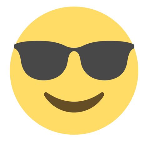 Cool Sunglasses Emoji Printable Emoji Face Transparent Png Download